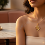 Load image into Gallery viewer, 22k Gold Filigree Pendant for Women | Yellow Gold Jewelry Gift
