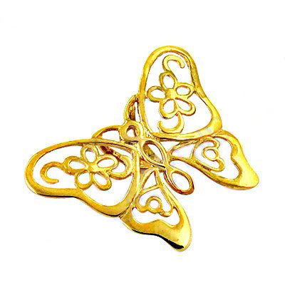 Gold plating butterfly pendant | women's jewelry | gift for her