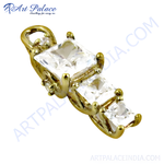 将图像加载到图库查看器中， gold plating pendant featuring multiple rectangular cubic zirconia stones, perfect for elegant wear.
