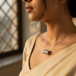 将图像加载到图库查看器中， 女士银红宝石吊坠 | 宝石首饰礼品
