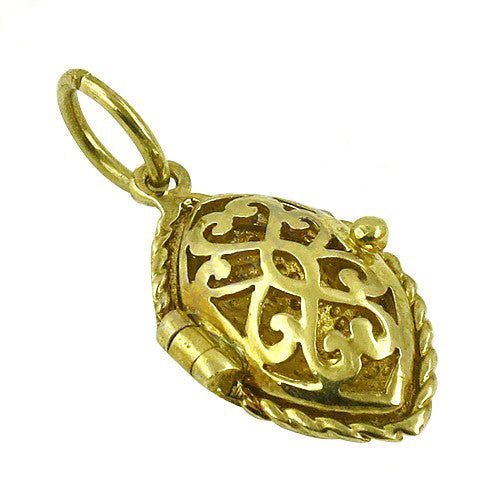 Gold plating filigree pendant for women | fine jewelry gift