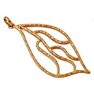 Gold plating leaf pendant for women | fashion jewelry gift
