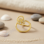 Load image into Gallery viewer, Anillo de diamantes y trébol de oro | Anillo para mujer | Regalo
