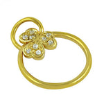 将图像加载到图库查看器中， gold plating Clover Diamond Ring | Women's Ring | Gift
