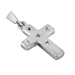 将图像加载到图库查看器中， 925 Silver Cross Pendant with Gemstones for Women
