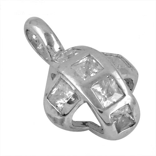 925 silver cubic zirconia pendant for women | daily wear