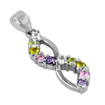 Load image into Gallery viewer, 925 Silver Multi-Gemstone Infinity Pendant for Women | Gift
