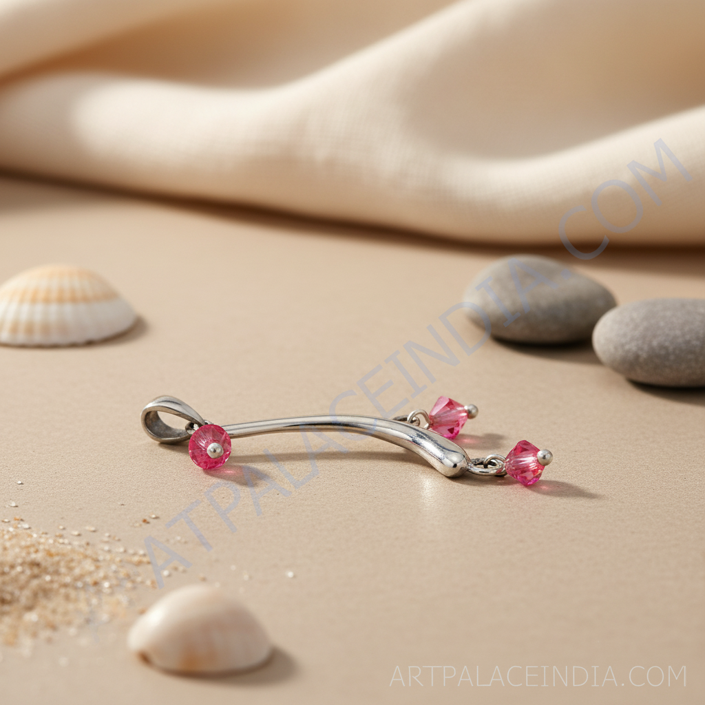 925 Silver Pink Crystal Pendant for Women | Fashion Jewelry