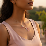 将图像加载到图库查看器中， 925 Silver Pink Crystal Pendant for Women | Fashion Jewelry

