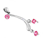 将图像加载到图库查看器中， 925 Silver Pink Crystal Pendant for Women | Fashion Jewelry
