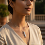 Load image into Gallery viewer, 925 Silver Cubic Zirconia Pendant for Women | Modern Jewelry
