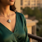 Load image into Gallery viewer, Silver Cubic Zirconia Cross Pendant for Women | Daily Wear
