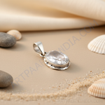 Load image into Gallery viewer, 925 Silver Oval Cut CZ Pendant for Women | Elegant Jewelry
