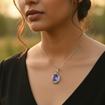 Load image into Gallery viewer, Colgante de amatista en plata 925 para mujer | Joyería con piedras preciosas
