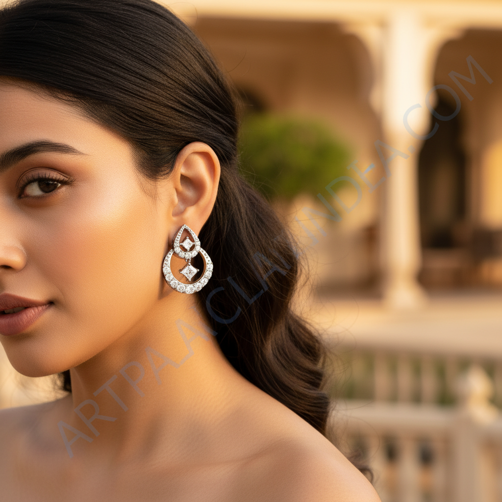 Colgante de plata 925 con circonita cúbica para mujer | Joyería de moda