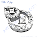 Load image into Gallery viewer, 925 silver pendant with sparkling cubic zirconia stones, ideal for women
