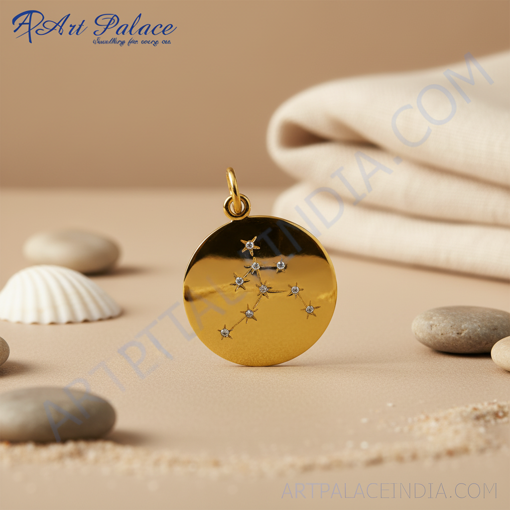 Colgante de oro con estrella para mujer | joyas del zodiaco