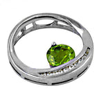 将图像加载到图库查看器中， 925 Silver Peridot Pendant Necklace | Green Gemstone Jewelry
