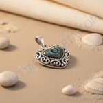 Load image into Gallery viewer, 925 Silver Abalone Heart Pendant | Women&#39;s Necklace Gift
