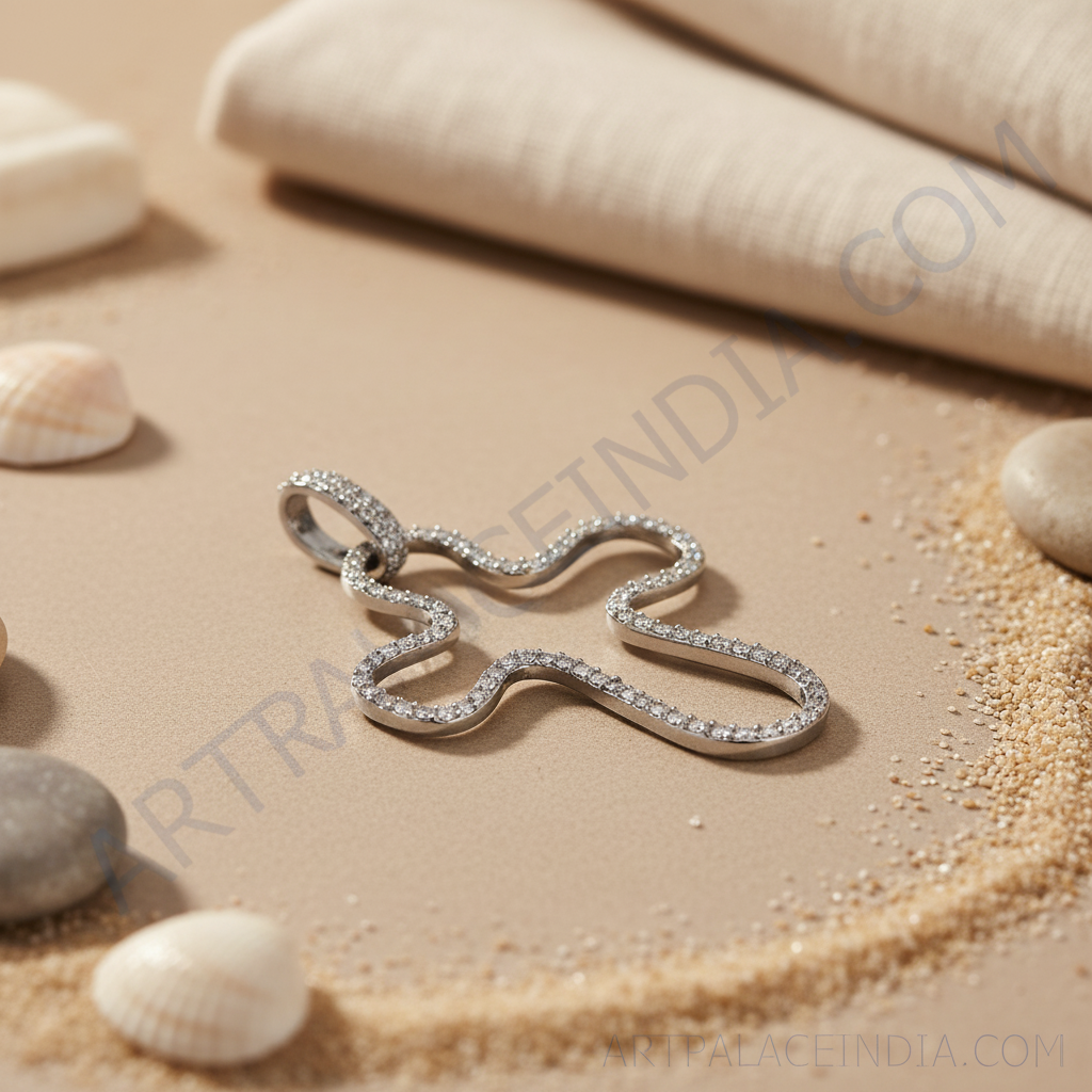 925 silver diamond cross pendant for women | daily wear gift