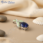 Load image into Gallery viewer, 925 Silver Blue Sapphire &amp; Opal Pendant for Women | Gift Jewelry
