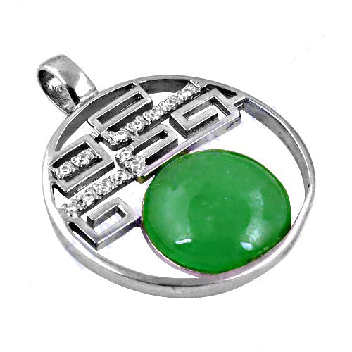 925 Silver Green Gemstone Pendant Necklace | Women's Jewelry Gift