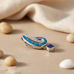 Load image into Gallery viewer, 925 Silver Opal &amp; Sapphire Pendant for Women | Fine Jewelry Gift
