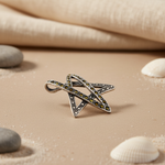 将图像加载到图库查看器中， 925 Silver Star Pendant with Green Gemstones | Women's Jewelry

