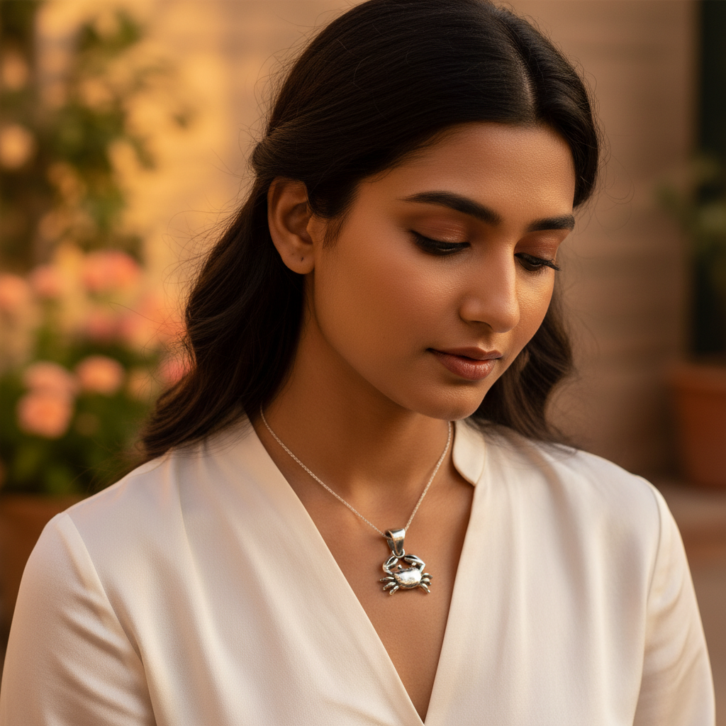 925 Silver Crab Pendant Necklace | Animal Jewelry for Women