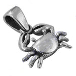 将图像加载到图库查看器中， 925 Silver Crab Pendant Necklace | Animal Jewelry for Women
