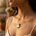 将图像加载到图库查看器中， 925 Silver Mother of Pearl Pendant for Women | Elegant Jewelry
