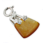 Load image into Gallery viewer, 925 Silver Amber Pendant for Women | Gemstone Jewelry
