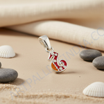 Load image into Gallery viewer, 925 Silver Enamel Number 5 Pendant for Women | Charm Jewelry
