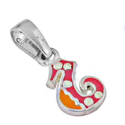 925 Silver Enamel Number 5 Pendant for Women | Charm Jewelry