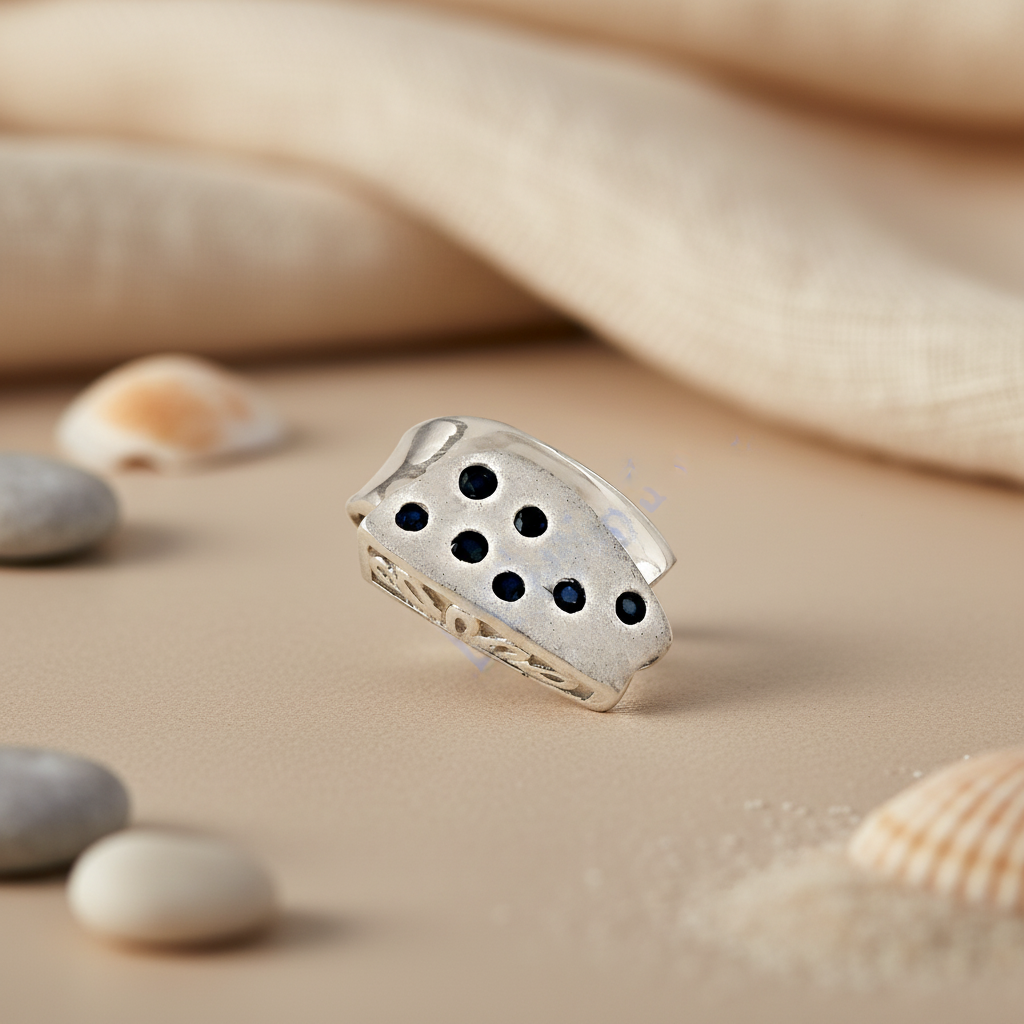 925 Silver Blue Sapphire Ring for Women | Gift Jewelry