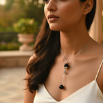 Load image into Gallery viewer, 925 Sterling Silver Black Onyx Pendant for Women | Daily Wear
