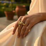 将图像加载到图库查看器中， 女士白石金戒指 | 日常佩戴首饰
