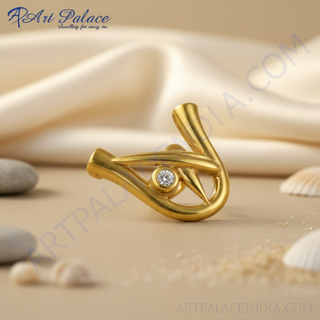 Anillo de oro con piedra blanca para mujer | joyería de uso diario