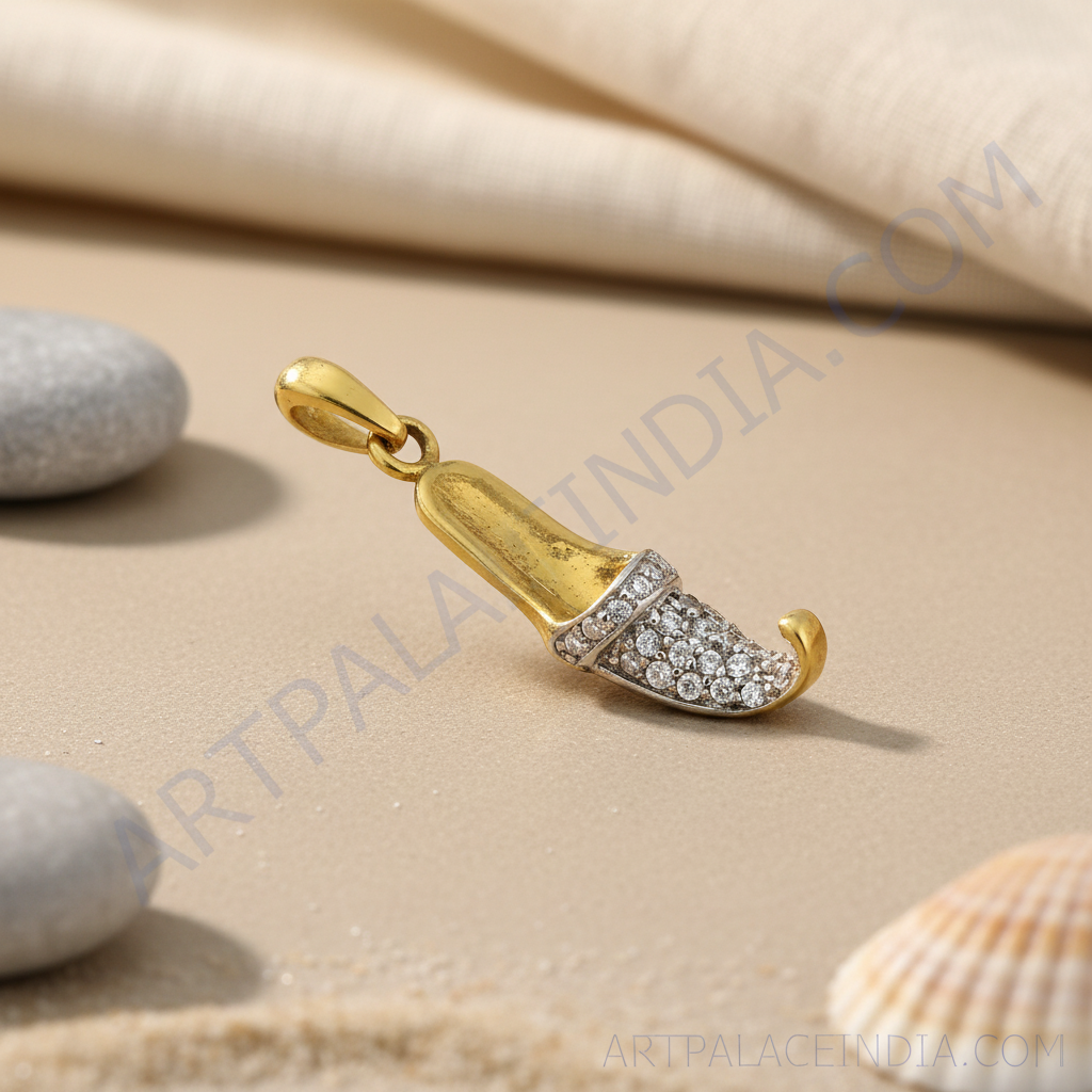 Colgante de oro con pavé de diamantes para mujer | joyería elegante