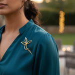 将图像加载到图库查看器中， gold plating Crystal Dragonfly Brooch | Women's Fashion Jewelry
