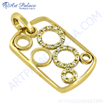 Load image into Gallery viewer, 18k gold pendant with sparkling diamonds arranged in an openwork design
