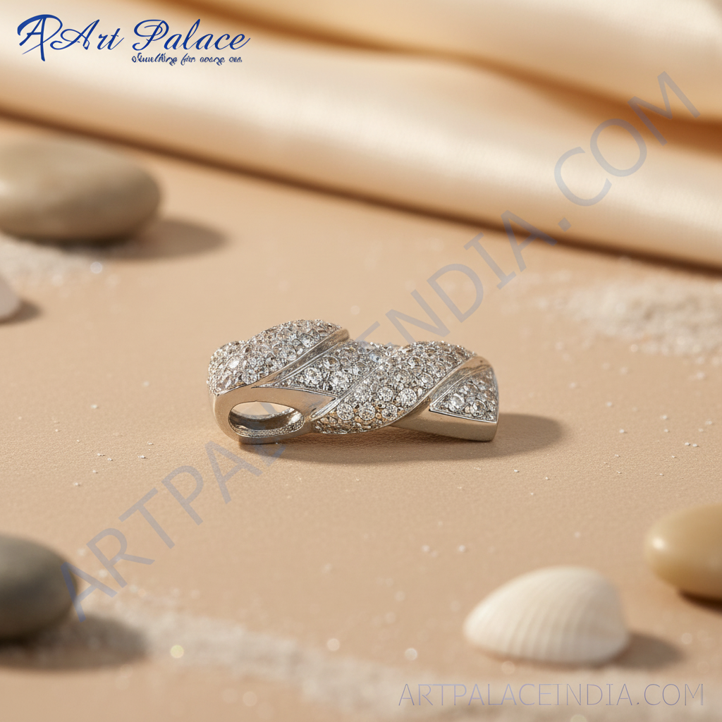 Silver Crystal Pendant | Women's Jewelry | Gift