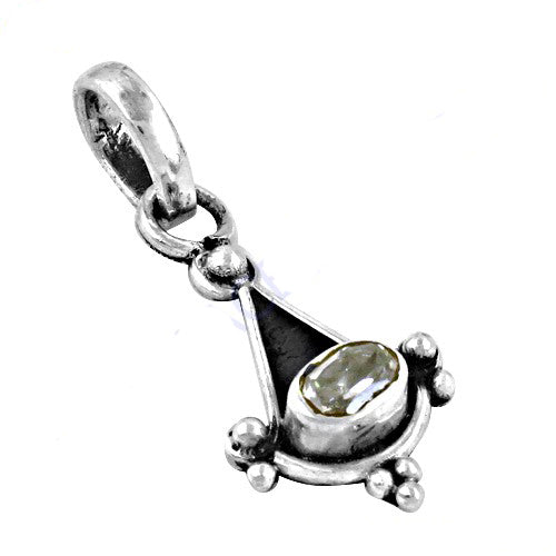 925 silver citrine pendant for women | gemstone jewelry gift