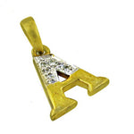 将图像加载到图库查看器中， gold plating Diamond Letter A Pendant | Personalized Jewelry Gift
