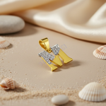 Load image into Gallery viewer, gold plating Diamond Initial M Pendant | gold plating Letter Necklace for Women
