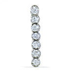 将图像加载到图库查看器中， Silver Cubic Zirconia Drop Earrings for Women | Gift Jewelry
