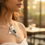 Load image into Gallery viewer, 925 Silver Dragon Pendant Necklace | Gemstone Jewelry for Women
