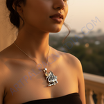 Load image into Gallery viewer, 925 Silver Dragon Pendant Necklace | Fantasy Jewelry Gift
