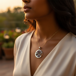 Load image into Gallery viewer, 925 Silver Pentagram Pendant with Amethyst | Witchcraft Jewelry
