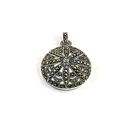 925 sterling silver marcasite pendant for women | daily wear